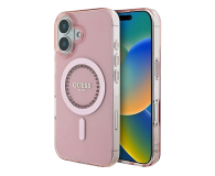 Guess IML Rhinestones do iPhone 16 różowy - 1279108 - zdjęcie 1